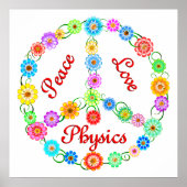 Peace Liebe Physics Poster (Vorne)