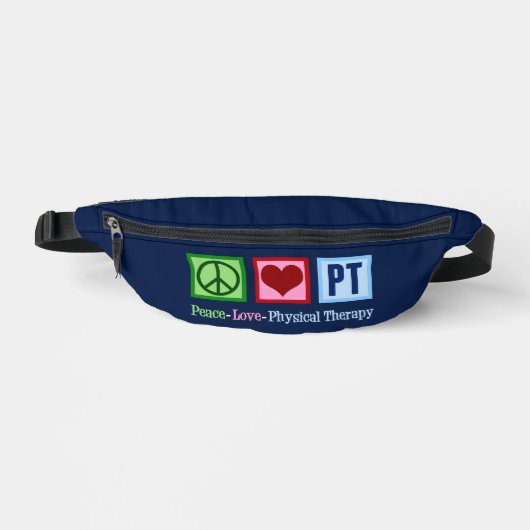 Peace Liebe Physikalische Therapie Cool PT Bauchtasche (Vorderseite)