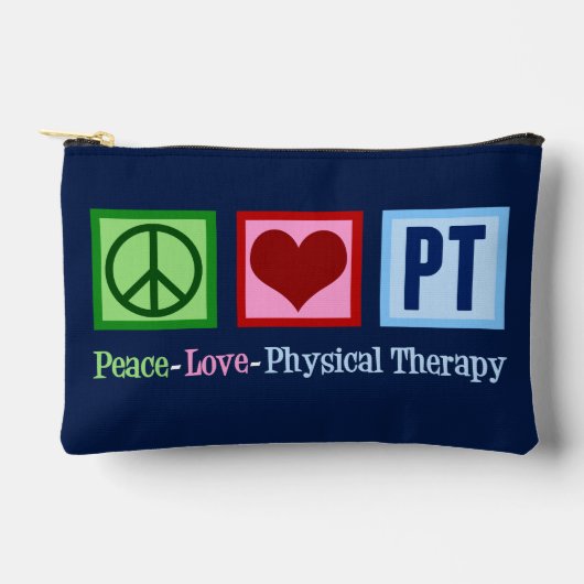 Peace Liebe Physikalische Therapie Cool PT Zubehörtasche (Vorderseite)