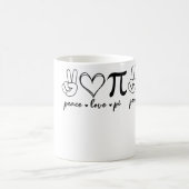 Peace Liebe Pi Math Liebe Pi Day Mathematik Mathem Kaffeetasse (Mittel)