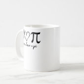 Peace Liebe Pi Math Liebe Pi Day Mathematik Mathem Kaffeetasse (Vorderseite Links)