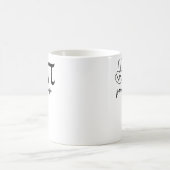 Peace Liebe Pi Math Liebe Pi Day Mathematik Mathem Kaffeetasse (Mittel)