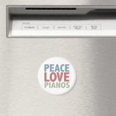 Peace Liebe Pianos Magnet (In Situ (Geschirrspüler))