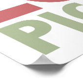 Peace Liebe Piccolos Poster (Ecke)