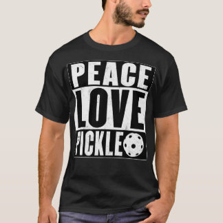 Peace Liebe Pickleball als Funny Pickleball Premiu T-Shirt