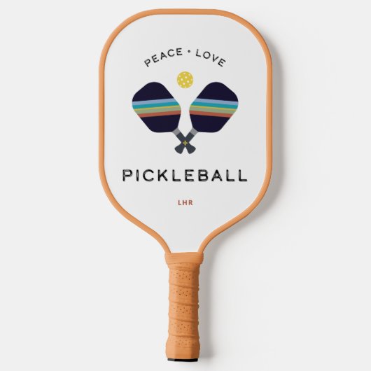 Peace Liebe Pickleball Custom Pickleball Paddle (Rückseite)