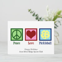 Peace Liebe Pickleball Niedlich anpassbar