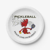 PEACE LIEBE PICKLEBALL Paper Teller (Vorderseite)