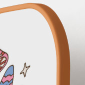 Peace Liebe & Pickleball Word Art Custom Text Name Schläger (Linke Seite)