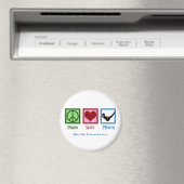 Peace Liebe Pilates Niedliches Custom Studio Magnet (In Situ (Geschirrspüler))