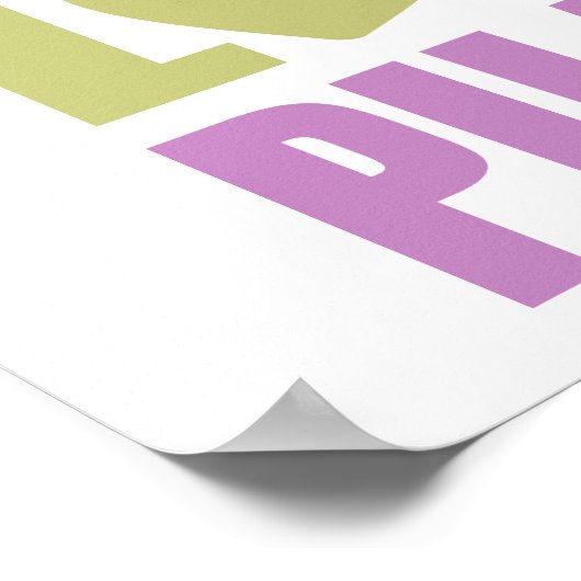 Peace Liebe Pilates Poster (Ecke)