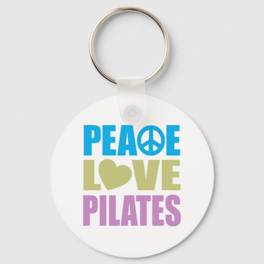 Peace Liebe Pilates Schlüsselanhänger (Vorderseite)