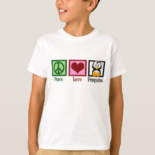Peace Liebe Pinguine Kids T-Shirt