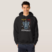 Peace Liebe Pitbull's Pitbull Eigentümer und Pitbu Hoodie (Vorne ganz)