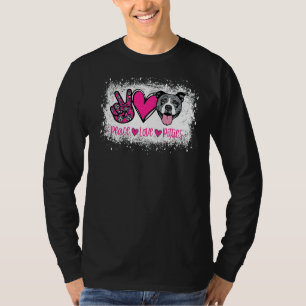 Peace Liebe Pitties Pitbull Pet Owner Mama Dog T-Shirt