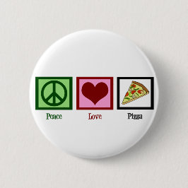 Peace Liebe Pizza Button