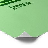 Peace Liebe Pizza Poster (Ecke)