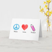 Peace Liebe Plexus Karte (Gelbe Blume)