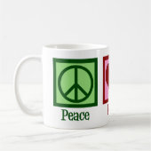 Peace Liebe Poetry Hübsch Poet Kaffeetasse (Links)
