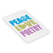 Peace Liebe Poetry Magnet (Rechte Seite)