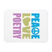 Peace Liebe Poetry Magnet (Horizontal)