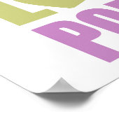 Peace Liebe Poetry Poster (Ecke)