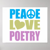 Peace Liebe Poetry Poster (Vorne)