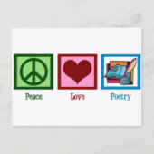 Peace Liebe Poetry Postkarte (Vorderseite)