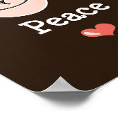 Peace Liebe Poker Poster (Ecke)
