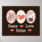 Peace Liebe Poker Poster (Vorne)