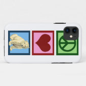 Peace Liebe Polar Bears Case-Mate iPhone Hülle (Rückseite (Horizontal))