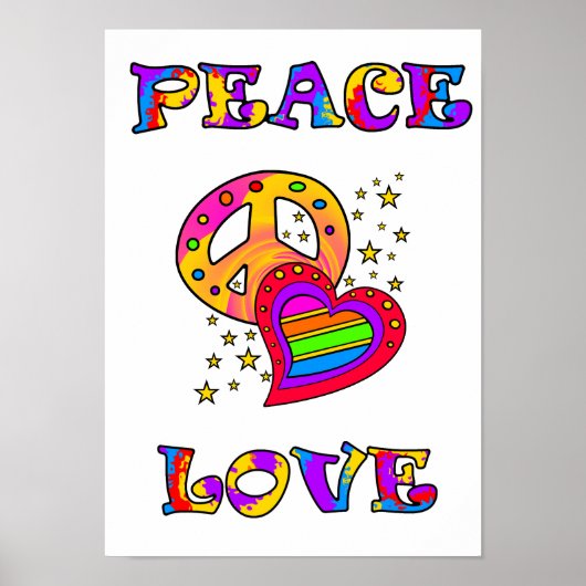 PEACE & LIEBE POSTER (Vorne)
