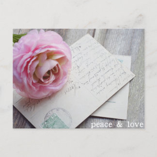 PEACE & LIEBE Postkarte, Wunderbare Postkarte
