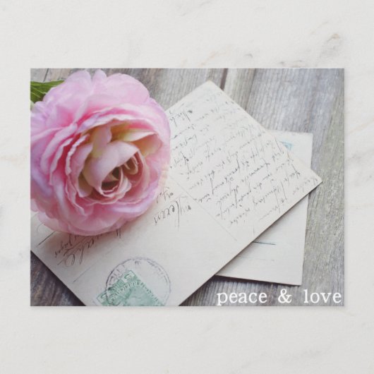 PEACE & LIEBE Postkarte, Wunderbare Postkarte (Vorderseite)