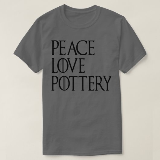 Peace Liebe Pottery 6 T-Shirt (Design vorne)