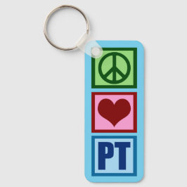 Peace Liebe PT Custom Physical Therapist Schlüsselanhänger