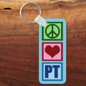 Peace Liebe PT Custom Physical Therapist Schlüsselanhänger (Vorderseite)