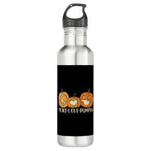 Peace Liebe Pumpkin Halloween Edelstahlflasche