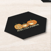 Peace Liebe Pumpkin Halloween Untersetzer (angewinkelt)