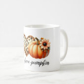 Peace Liebe Pumpkin Kaffeetasse (VorderseiteRechts)