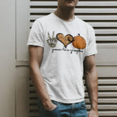 Peace Liebe Pumpkin Skeleton Halloween-Kostüm T-Shirt