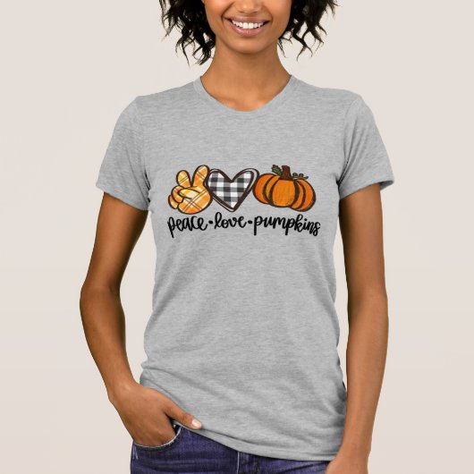 Peace Liebe Pumpkins Women's T-Shirt (Vorderseite)