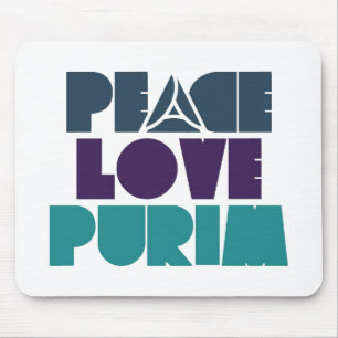 Peace Liebe Purim Mousepad