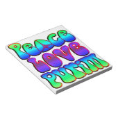Peace Liebe Purim Notizblock (angewinkelt)