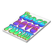 Peace Liebe Purim Notizblock (Rotiert)