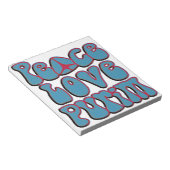 Peace Liebe Purim.png Notizblock (angewinkelt)