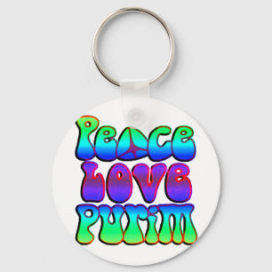 Peace Liebe Purim Schlüsselanhänger