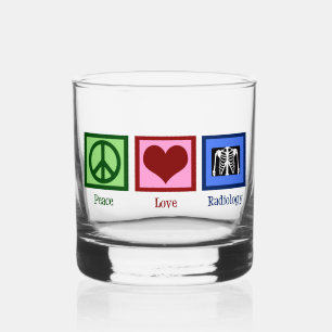 Peace Liebe Radiology Niedlich Radiologist Whiskyglas