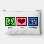 Peace Liebe Radiology Niedlich Radiologist Zubehörtasche (Rückseite)