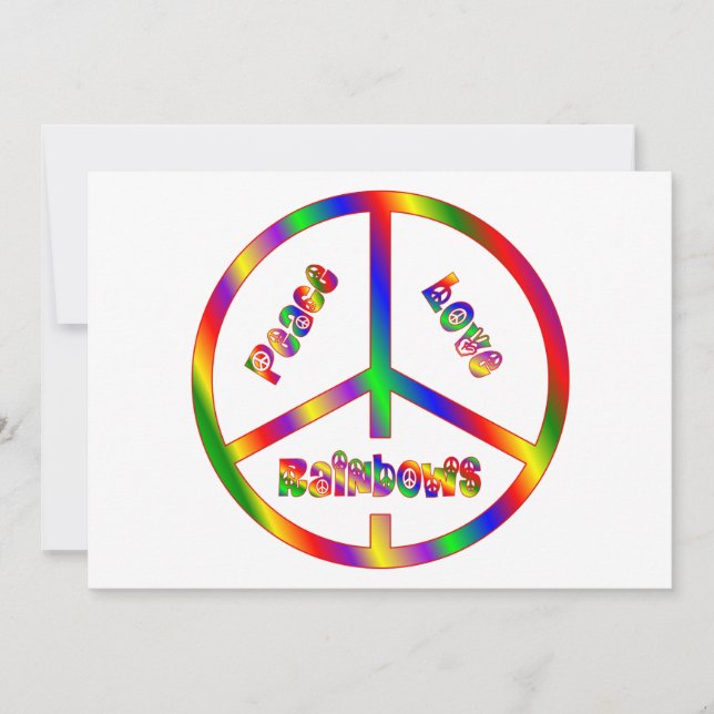Peace Liebe RAINBOWS (Vorderseite)